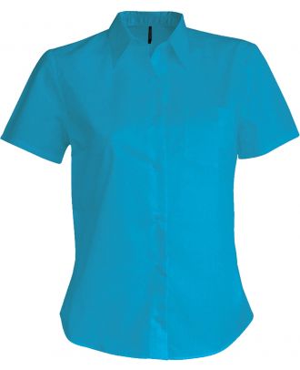 Chemise manches courtes femme Judith K548 - Bright Turquoise