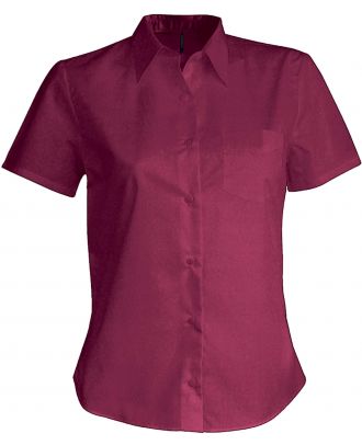 Chemise manches courtes femme Judith K548 - Wine