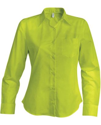 Chemise manches longues femme Jessica K549 - Burnt Lime