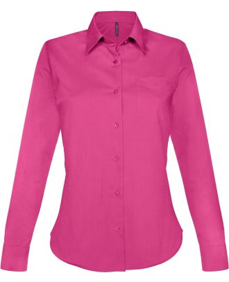 Chemise manches longues femme Jessica K549 - Fuchsia