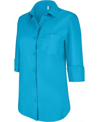 Chemise manches 3/4 femme K558 - Bright Turquoise