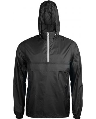 Coupe vent 1/4 zip K602 - Black / White