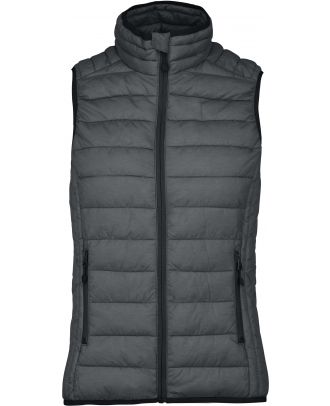 Doudoune légère sans manches femme K6114 - Marl Dark Grey