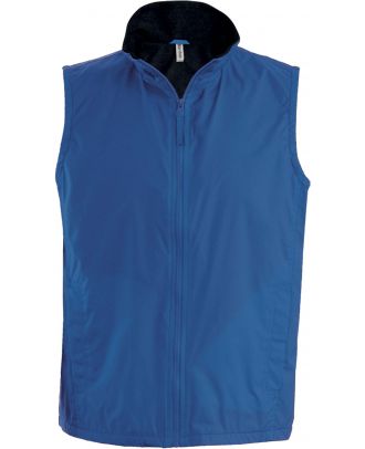 Bodywarmer doublé polaire Record K679 - Royal Blue / Black