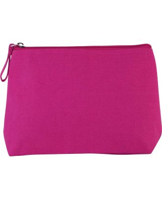 Trousse en coton canvas personnalisable KI0724 - Fuchsia