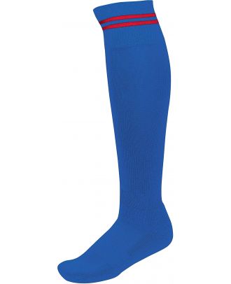 Chaussettes de sport rayées PA015 - Dark royal Blue / Sporty Red