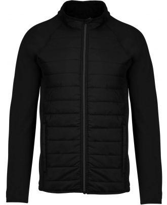 Veste sport bi-matière PA233 - Black / Black