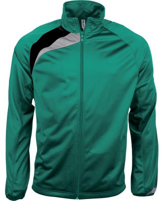 Veste de survêtement unisexe PA306 - Dark Green / Black / Storm Grey