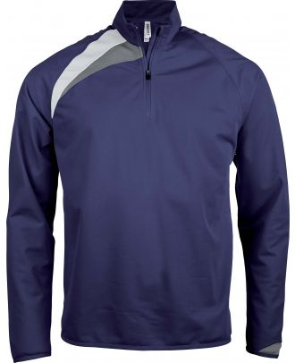 Sweat-shirt d'entraînement 1/4 zip unisexe PA328 - Sporty Navy / White / Storm Grey