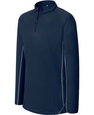 Sweat-shirt enfant running 1/4 zip PA346 - Sporty Navy