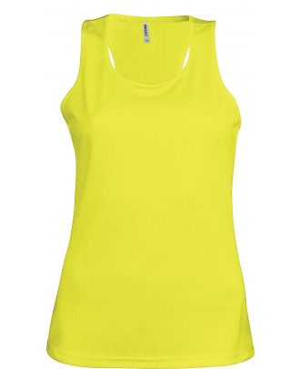 Débardeur femme sport PA442 - Fluorescent Yellow