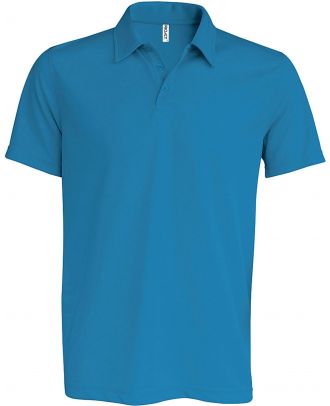 Polo homme sport manches courtes PA482 - Aqua Blue