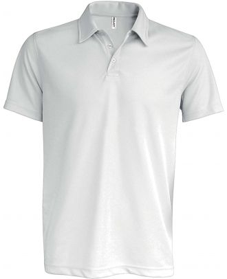 Polo homme sport manches courtes PA482 - White