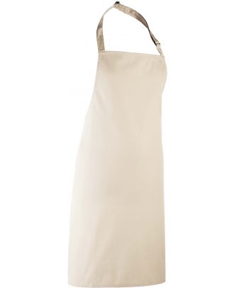 Tablier à bavette "Colours" PR150 - Natural