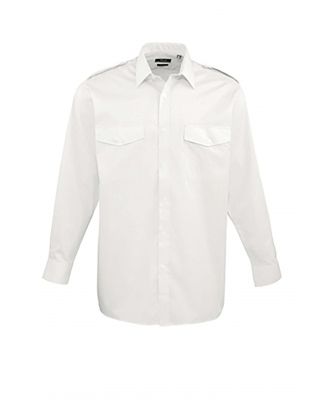 Chemise manches longues homme Pilote PR210 - White