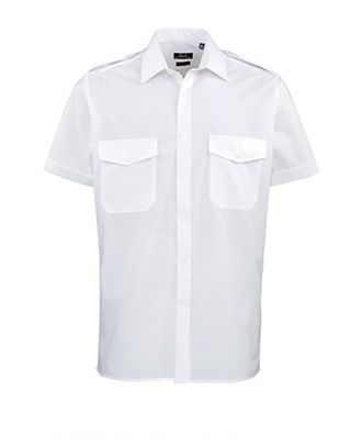 Chemise manches courtes homme Pilote PR212 - White