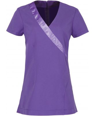 Tunique bande satinée "Rose" PR690 - Purple