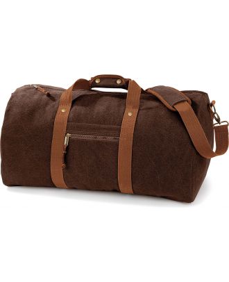 Sac de voyage vintage en toile QD613 - Vintage Brown - 58 x 30 x 30 cm