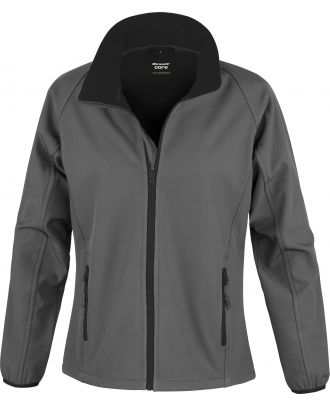 Veste Softshell femme Printable R231F - Charcoal / Black