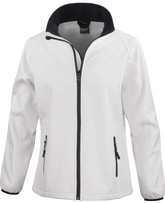 Veste Softshell femme Printable R231F - White / Black