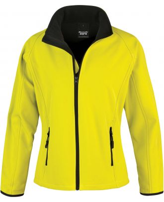 Veste Softshell femme Printable R231F - Yellow / Black