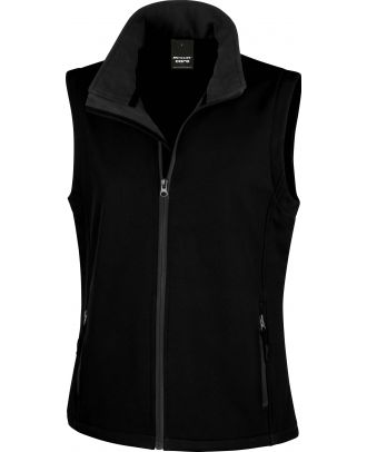 Bodywarmer Softshell Femme Printable R232F - Black / Black