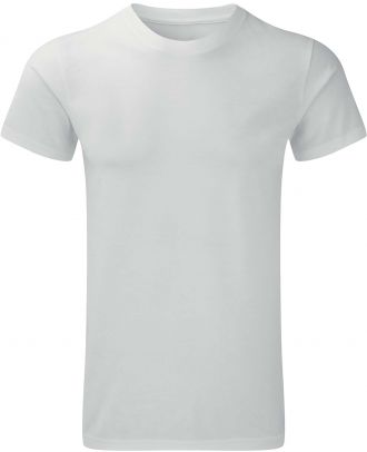 T-shirt polycoton col rond RU165M - White