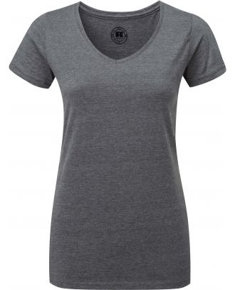 T-shirt femme col V RU166F - Grey Marl