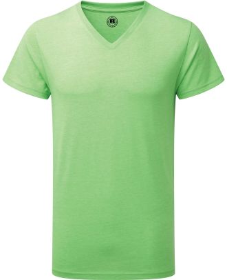 T-shirt homme col V RU166M - 1Green Marl
