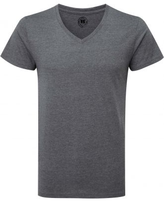 T-shirt homme col V RU166M - Grey Marl