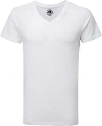 T-shirt homme col V RU166M - White