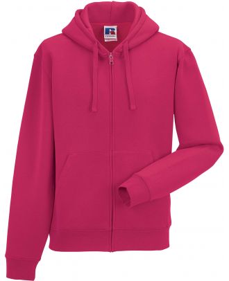 Sweat-shirt zippé capuche authentic RU266M - Fuchsia
