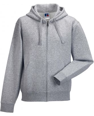 Sweat-shirt zippé capuche authentic RU266M - Light Oxford
