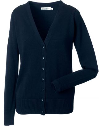 Cardigan femme col V RU715F - French Navy