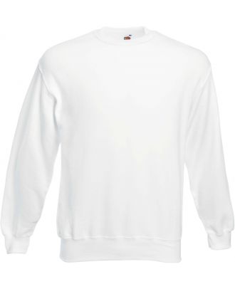 Sweat-shirt col rond manches droites SC163 - White