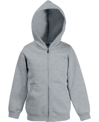 Sweat-shirt enfant zippé à capuche classic SC62045 - Heather Grey