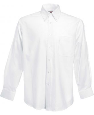 Chemise homme manches longues oxford SC65114 - White