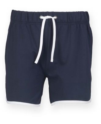 Short homme rétro SFM069 - Navy / White