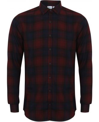 Chemise à carreaux SFM560 - Burgundy Check