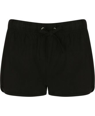 Short Femme Rétro SK069 - Black / Black