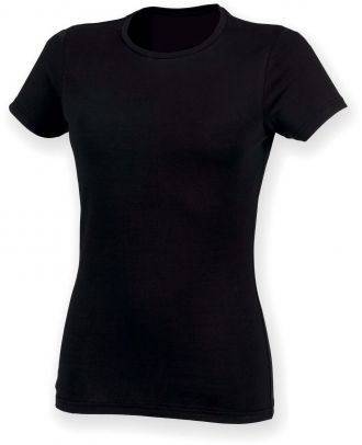 T-shirt femme col rond Feel Good SK121 - Black