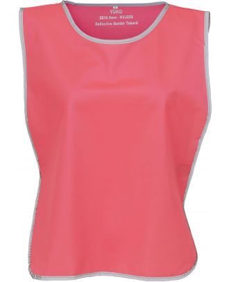 Chasuble à bordure réfléchissante HVJ259 - Fluo Pink