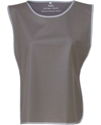 Chasuble à bordure réfléchissante HVJ259 - Grey