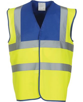 Gilet haute visibilité HVW100 - Royal Blue / Hi Vis Yellow