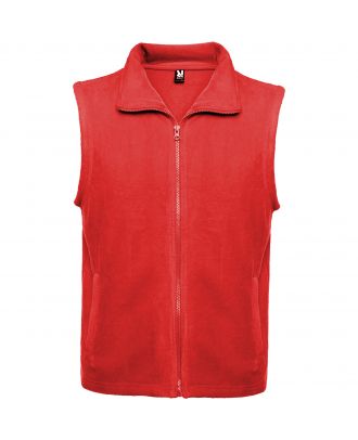 Veste polaire avec col montant et zip BELLAGIO rouge