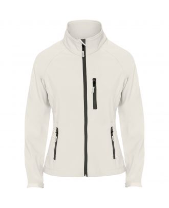 Softshell femme micropolaire manches longues ANTARTIDA WOMAN blanc perle