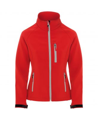 Softshell femme micropolaire manches longues ANTARTIDA WOMAN rouge