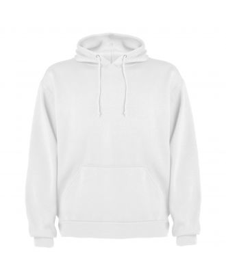Sweat-shirt capuche avec poche kangourou CAPUCHA blanc