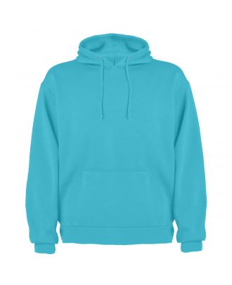 Sweat-shirt capuche avec poche kangourou CAPUCHA turquoise