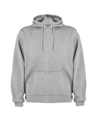 Sweat-shirt capuche avec poche kangourou CAPUCHA gris chiné